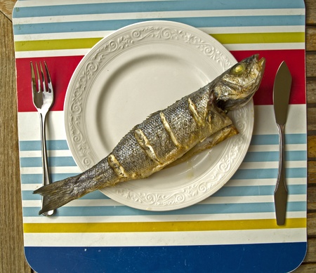 seabass servedの写真素材