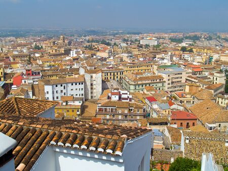 red roofs of Granada, Spainの写真素材