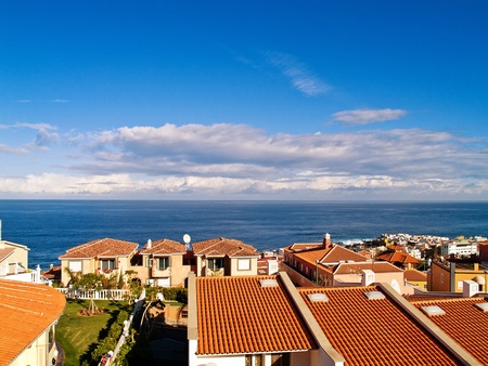 residential zone near oceanの写真素材
