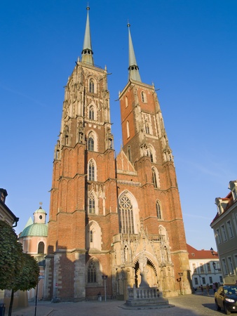 Cathedral of St. John the Baptist, Wroclaw, Polandの写真素材