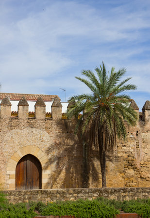medieval town wall of ancient Cordoba, Spainのeditorial素材