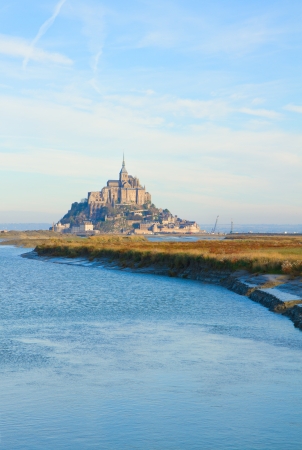 Mont Saint Michel, second most visited place in France.の写真素材