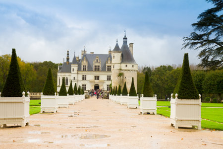 Chenonceau chayeau in the Loire Valley, Franceのeditorial素材