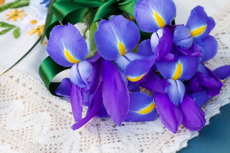 iris flowersの写真素材