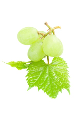 Sweet and ripe grapes isolated on white backgroundの写真素材