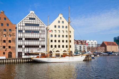 harbour of Gdansk at Motlawa river, Poland