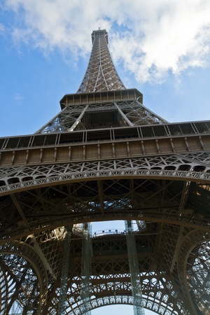 close up of eiffel tower details, Paris,  Franceの写真素材