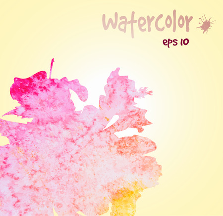 pink watercolor flowersのイラスト素材