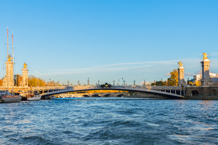 Bridge of Alexandre III in  Paris, Franceの写真素材