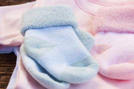 baby clothesの写真素材