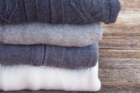 woolen clothesの写真素材