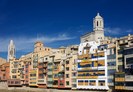 old town of Girona, Spain