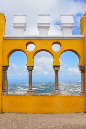 Palacio Pena, Sintra, Portugalのeditorial素材