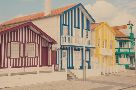 Costa Nova, Aveiro, Portugalのeditorial素材