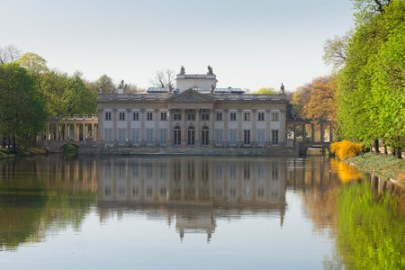 Lazienki park, Warsaw, Polandのeditorial素材