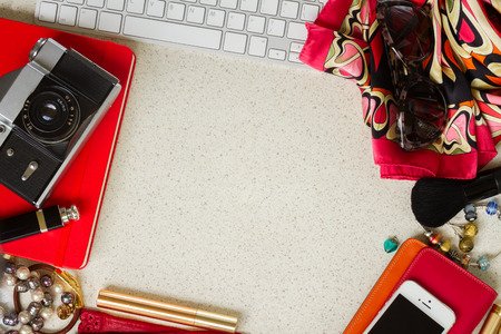 Still life of fashion womanの写真素材