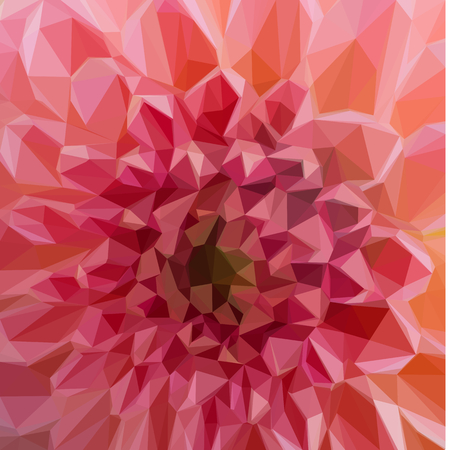 Low poly illustrationMacro background of fresh Pink dahlia flowersのイラスト素材