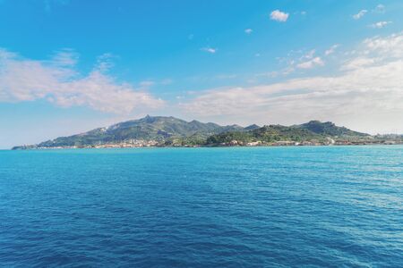 Beautiful seaside lanscape of Zakinthos island, Greeceの写真素材