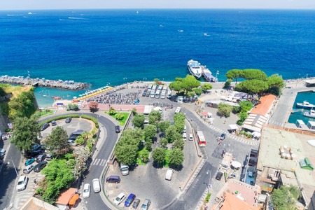 port of Sorrento, southern Italyの写真素材