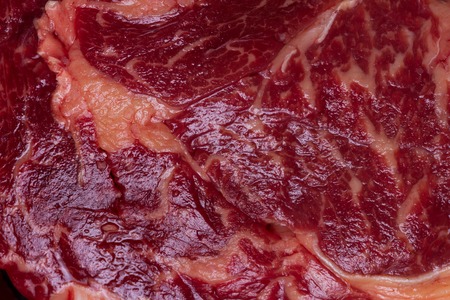 Raw beef steak red natural close up macro backgroundの写真素材