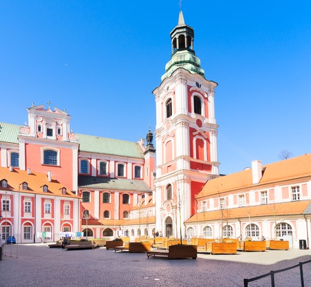 Lesser Basilica of St. Stanislaus in Poznan, Polandの写真素材