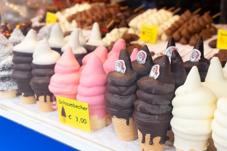 Schaumbecher traditional austrian sweets at christmas market
