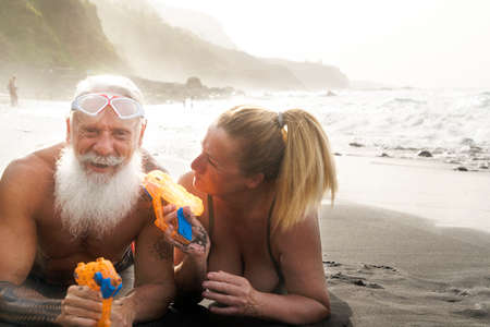 lifestyle with caucasian senior couple