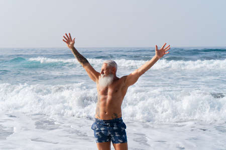 Elderly healthy people lifestyle and sport concept
