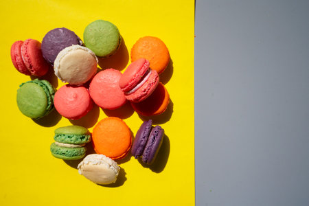 french cookies macaroonsの写真素材