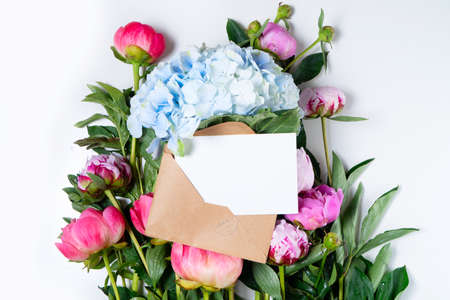 Fresh peony flowersの写真素材