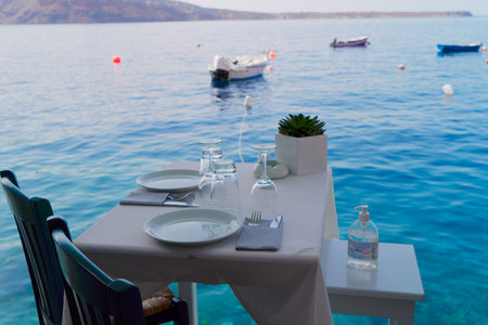 caldera of Santorini, Greeceの写真素材