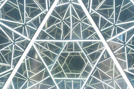 modern abstract background texture with white neon lightの写真素材