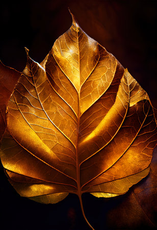 Abstract festive golden foil bokeh background texture, golden leaf
