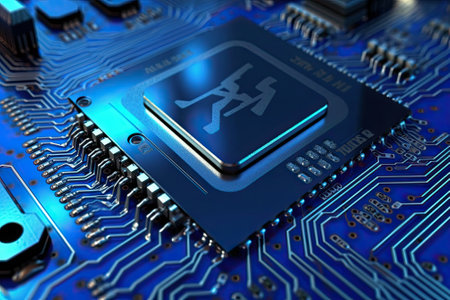 artificial intelligence or modern technology high tech background