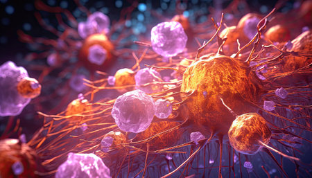 Gene therapy targeting cancer cells Modern research labの素材