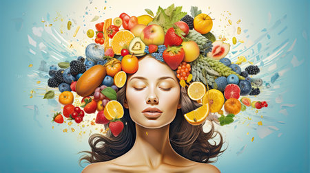 holistic health and wellness conceptの素材