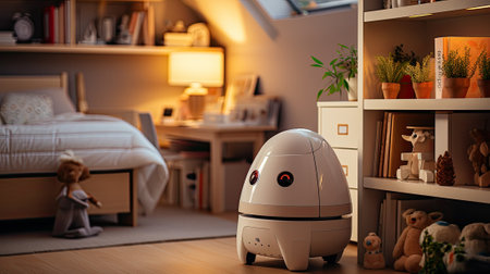 Security camera in kids room interiorの素材