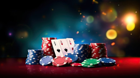 casino and gambling abstract backgroundの素材