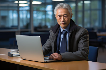 midaged professional asian businessman.の写真素材