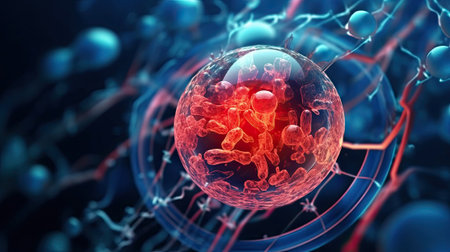 Stem cells, professional biology backgroundの素材