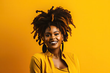 Blaack beautiful woman with dreadlocksの素材