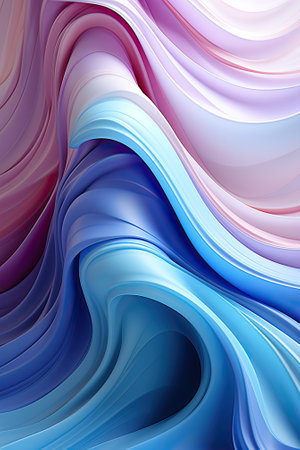 Pastel blue and purple background with soft wavesの素材