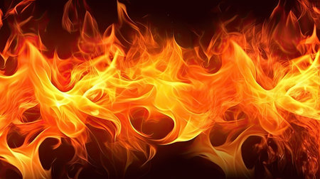 Texture of burning fire, bright flameの素材
