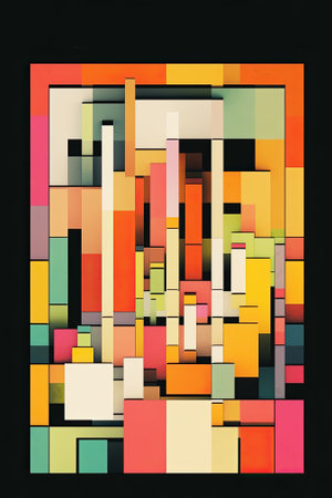 bauhaus pattern, abstract poster backgroundの素材