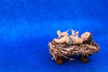 Christian Christmas concept, birth of Jesusの写真素材