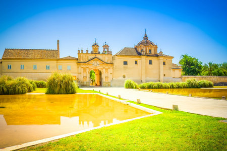 Monastery of the Cartuja (Charterhouse), ex Ceramic tile factory, Seville, Spainの写真素材