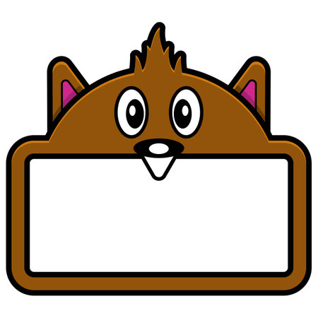 cute beaver animal board vector illustration designのイラスト素材