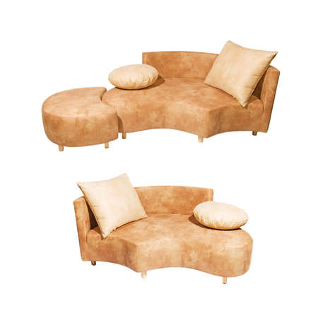 Sofa set isolated on white background