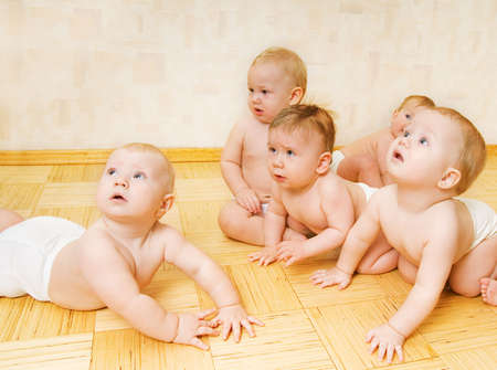 Group of adorable toddlersの写真素材