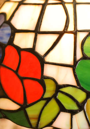 Fragment of beautiful stained-glass windowのeditorial素材